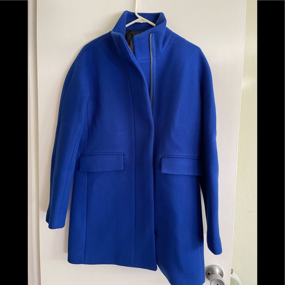 NWT J.crew cocoon blue coat
